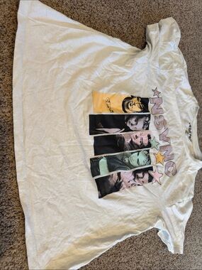 Women’s White Short Sleeve Graphic Tee - NSYNC Print